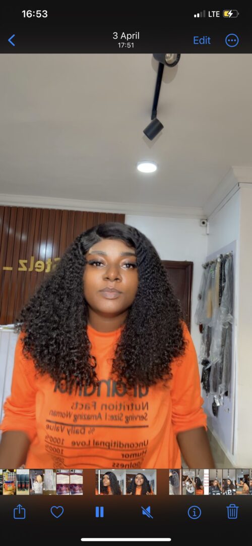 18 inches Pixel Curls Unit with 5by5 closure