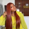 Vietnamese Sdd Bonestraight Chestnut Unit 26 inches with 5by5 closure - Image 2
