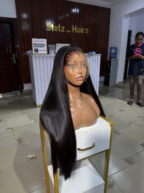 28 inches vietnamese sdd bonestraight 250g with13by6 swiss lace frontal - Image 3