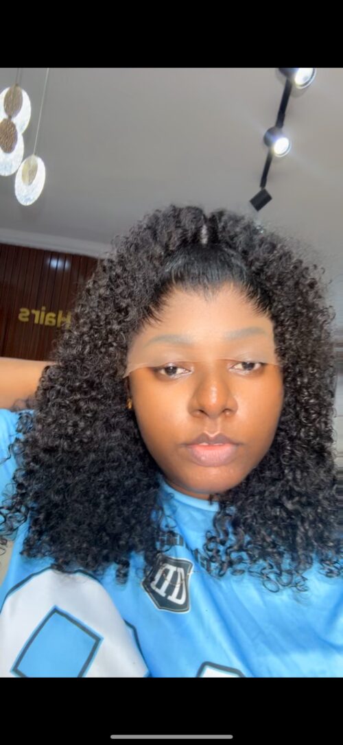 16 inches pixel curls unit with customized frontal