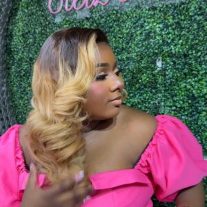20 inches ombre bouncy with 5by5 closure