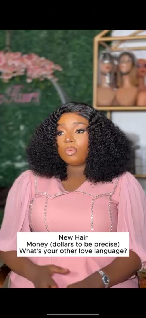 14 inches pixel curls with 5by5 closure