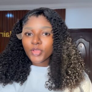 18 inches pixel curls with frontal