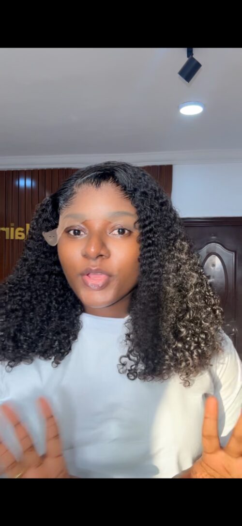 18 inches pixel curls with frontal