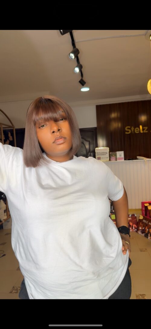 10 inches brown vietnamese bonestraight fringe