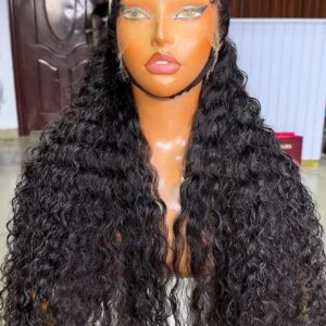 34 inches raw deepwave 250g with 13by6 HD frontal lace