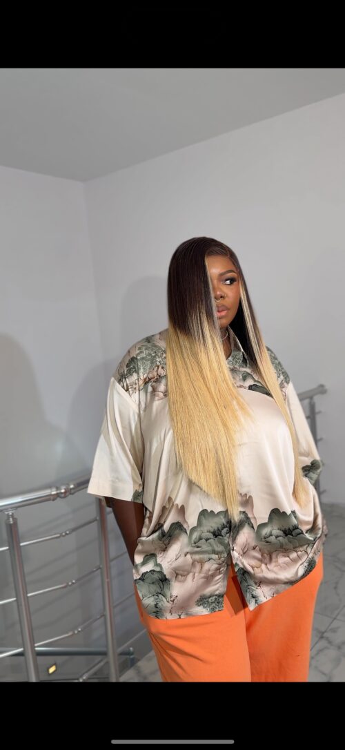 26 inches brown and blonde vietnamese bonestraight with 5by5 - Image 3