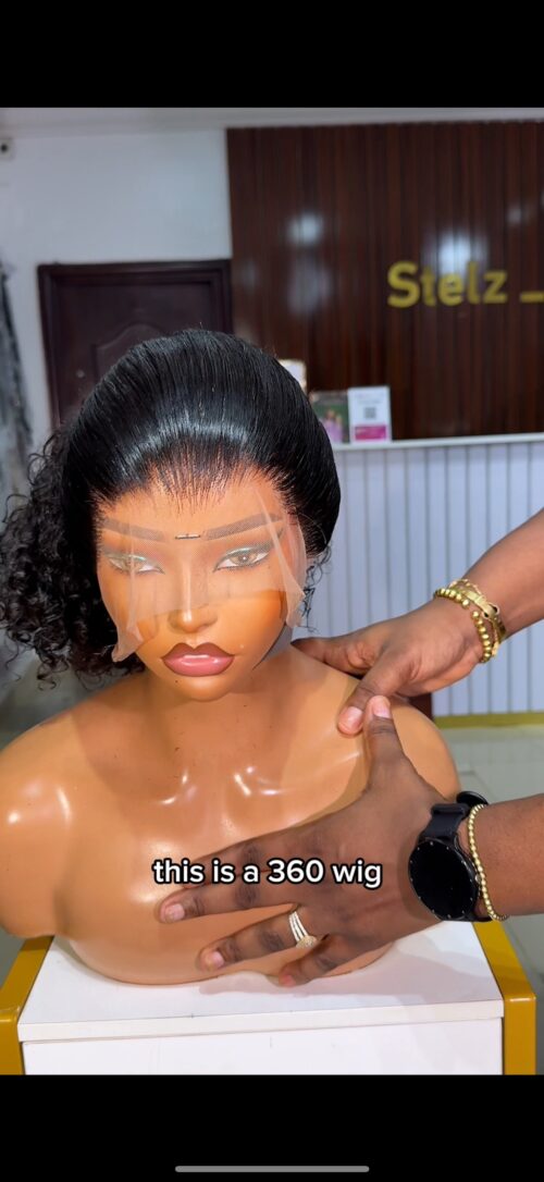 18 inches 360 full frontal wig
