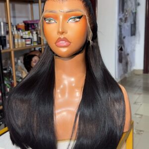 22 inches vietnamese bonestraight with HD frontal 250g