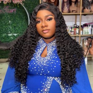 26 inches raw deepwave 250g with 5by5 closure
