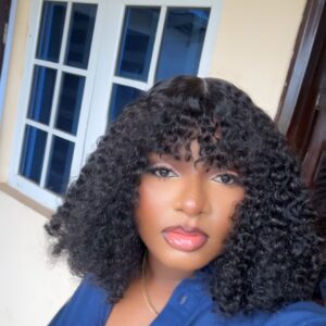 14 inches pixel curls closure fringe 200g