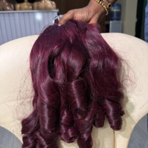 16 inche wine super wavy unit 100g