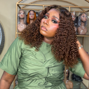 16 inches honeybrown pixie culs with 5*5 closure 250g