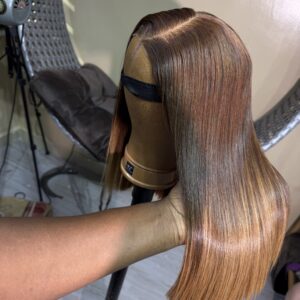 fastest finger16 inches brown and blonde virgin unit