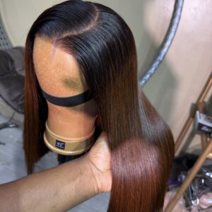 16 inches cajun darkoot bonestraight with 5*5