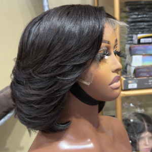 10 inches 13*4 frontal layered bob