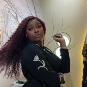 30 inches burgundy pixel curls with 5*5 closure 300g