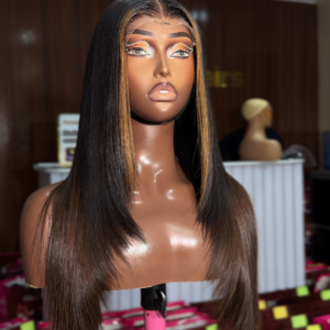 22 inches layered babythin with highlighted 5*5 closure