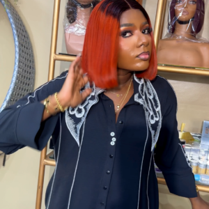 10 inches burnt orange with 2*4 closure