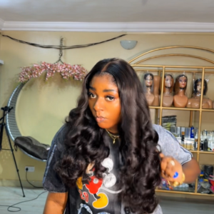 20 inches super bouncy with customized 5*5 closure