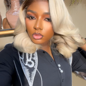 12 inches grey bouncy with 5*5 closure