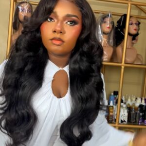 26 inches raw bouncy 300g with 5*5 closure