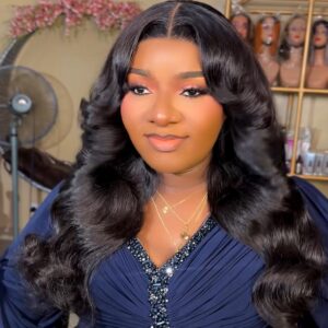20 inches super bouncy with 5*5 closure